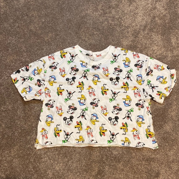 Disney Mickey Mouse Crop Top SIZE L - Picture 1 of 4